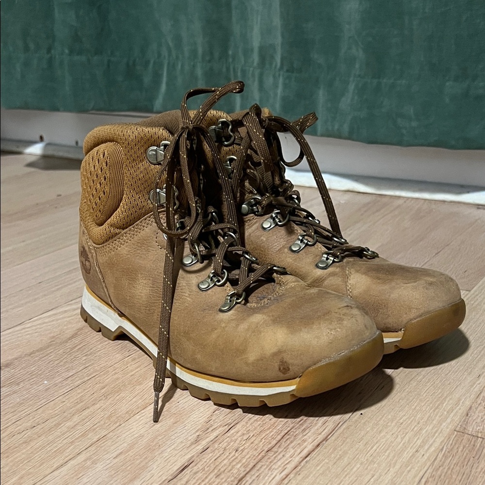 Brown Leather Hiking Boots